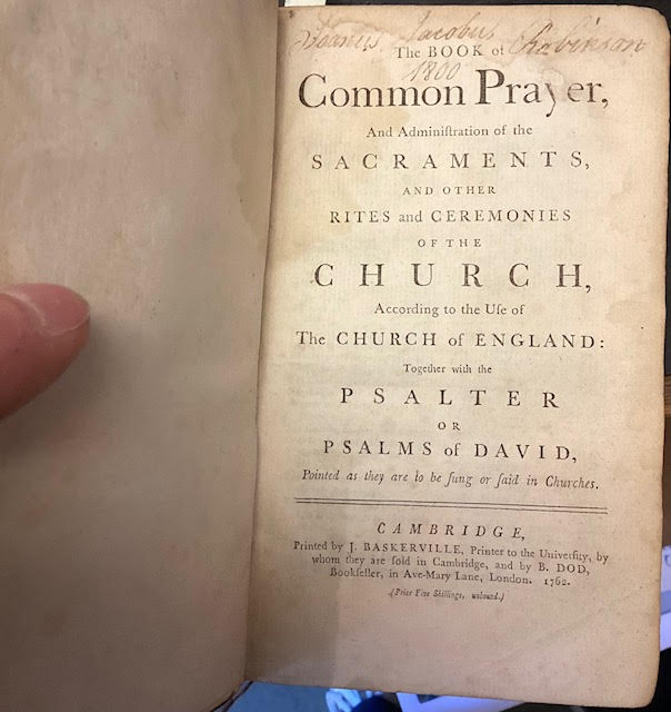 The Book of Common Prayer, and Administration of the Sacraments, and Other Rites and Ceremonies of the Church, According to the Ufe of the Church of England: Together with the Psalter or Psalms of David, Pointed as They are to be Fung or Faid in Churches