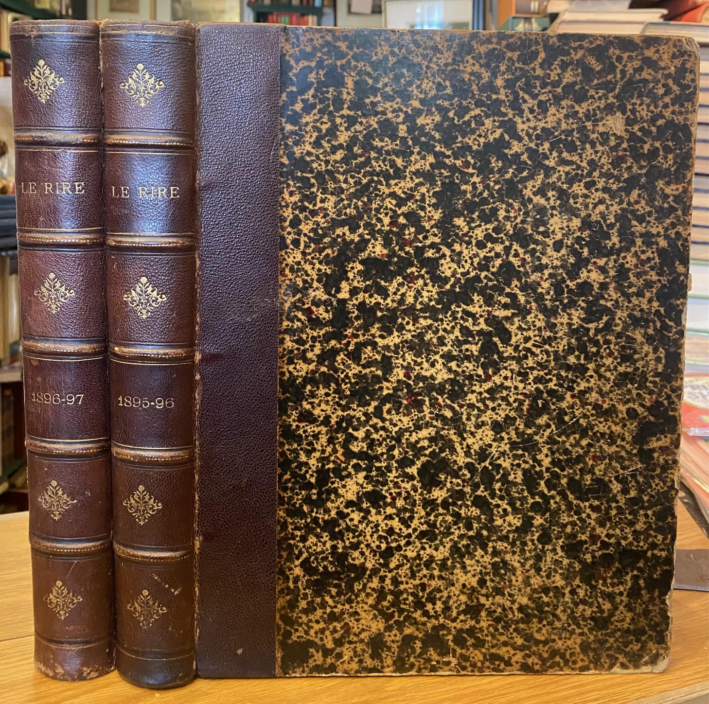 Le Rire. 2e Annee, 2 Novembre 1895 - 31 Octobre 1896 (Numeros 53 a 104); 3me Annee, 7 Novembre 1896 - 30 Octobre 1897 (Numeros 53 a 156) [Two Volumes]