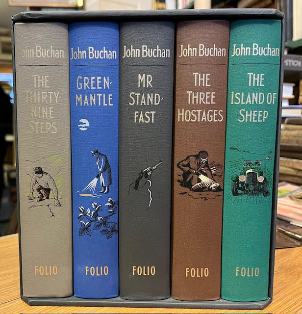 The Adventures of Richard Hannay : ( 5 Volumes ) - The Thirty-Nine Steps & The Power-House ; Greenmantle ; The Three Hostages ; The Island of Sheep ; Mr. Standfast