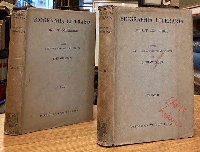 Biographia Literaria, with his Aesthetical Essays [two volumes]