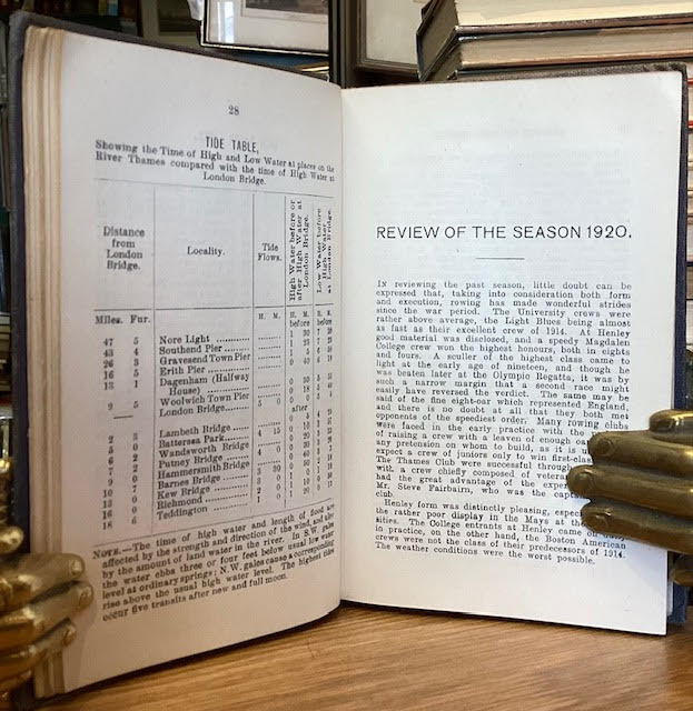 The Rowing Almanack and Oarsman's Companion, 1921.