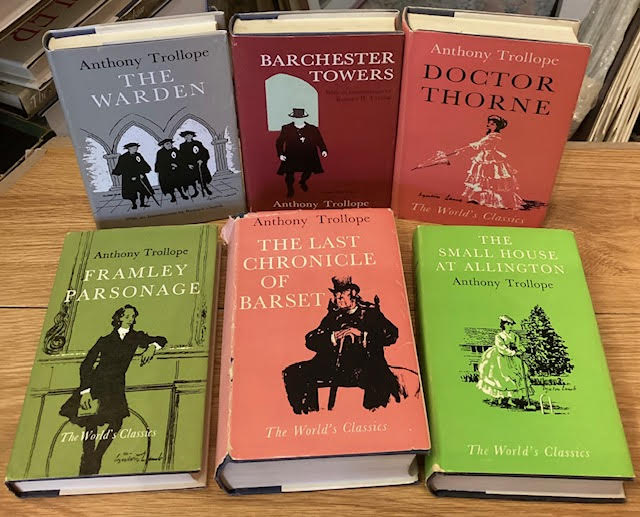 The Barsetshire Novels: The Warden ; Barchester Towers ; Doctor Thorne ; Framley Parsonage ; The Last Chronicle of Barset ; The Small House at Allington [6 vols]. Oxford World's Classics