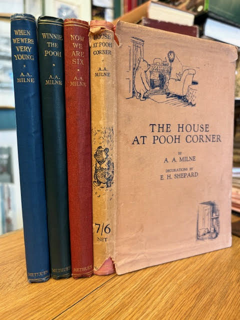 Winnie the Pooh series. In 4 volumes, containing: When We Were Very Young; Winnie-the-Pooh; Now We Are Six; The House at Pooh Corner.