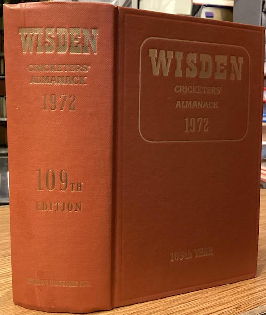 Wisden Cricketer's Almanack 1972 - 109th Year