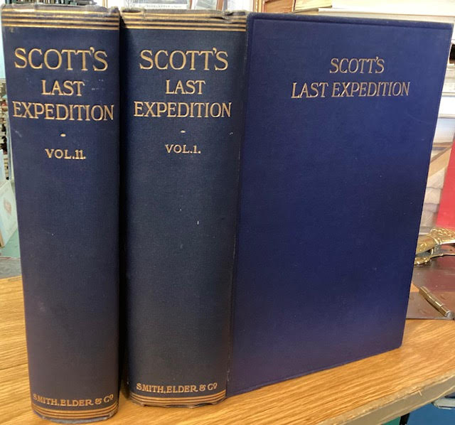 Scott's Last Expedition. In Two Volumes. Vol. I Being the Journals of Captain R. F. Scott, R. N., C. V. O.; Vol. II Being the Reports of the Journeys and Scientific Work Untertaken by Dr. E. A. Wilson and the Surviving Members of the Expedition.